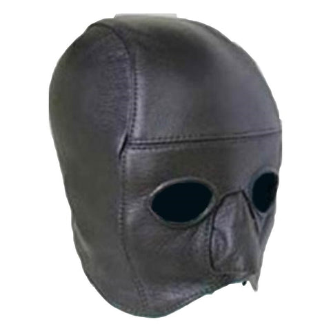 Leather Addicts Bondage Hood with Open Chin Leather - Bondage Hoods