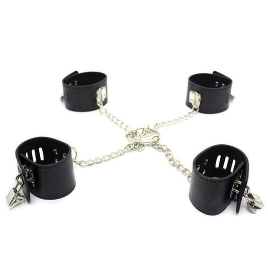 Bondage Bliss - Luxurious Leather Restraints for Intimate Exploration - Cuffs and Restraints