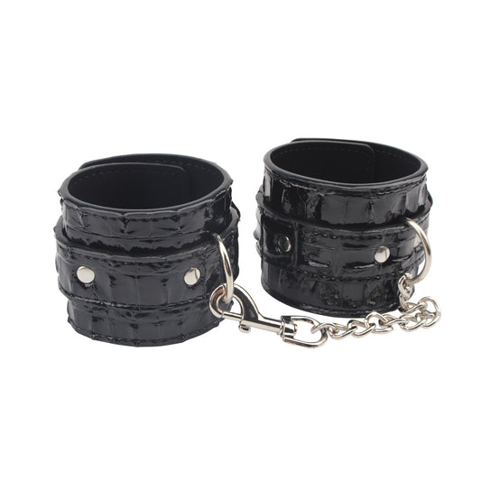 Behave Surrender Adjustable Wrist Restraints Black - Cuffs And Restraints