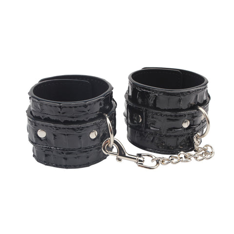 Behave Surrender Adjustable Wrist Restraints Black - Cuffs And Restraints