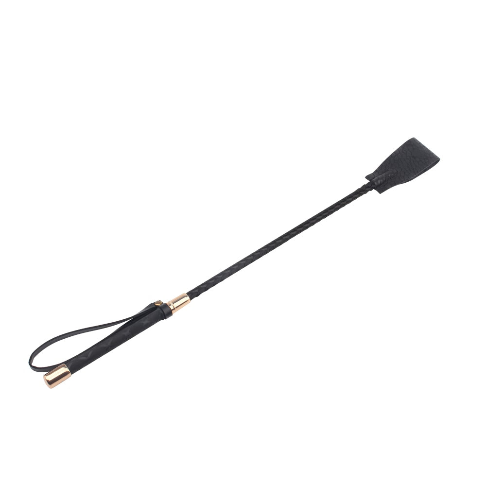 Behave Mischief Crop Super Soft Leather Tip Black Whips And Crops
