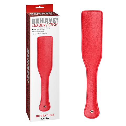 Behave Bondage Play Hot Paddle Red - Paddles And Slappers