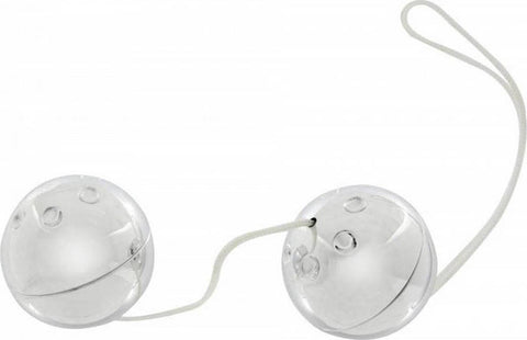 Seven Creations Silver Plastic Boxed Duo Ben Wa Balls - Love Eggs and Kegel Exercisers