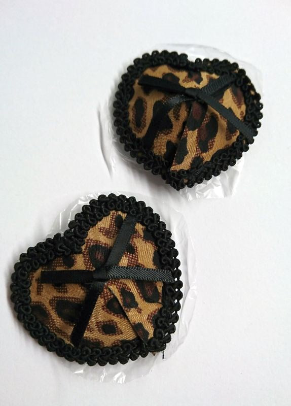 Leopard Print Nipple Pasties Fancy Dress Ups