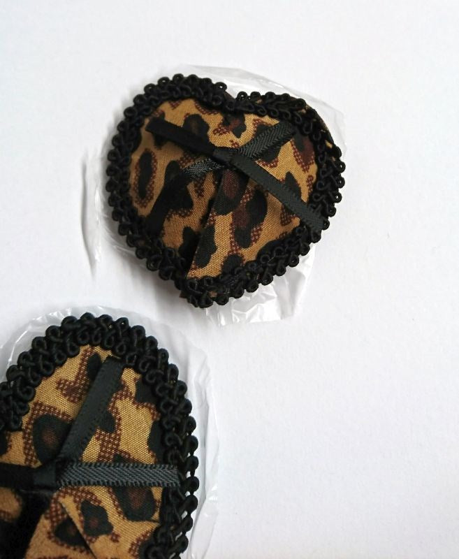 Leopard Print Nipple Pasties Fancy Dress Ups