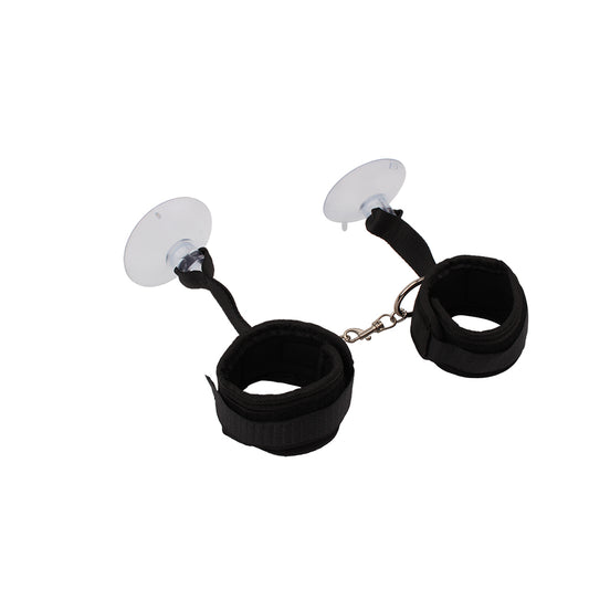 Behave Tie Up Love Adjustable BDSM Cuffs Black - Cuffs And Restraints