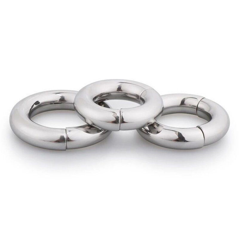 BDStyle Magnetize Stainless Steel Magnetic Mens Cock Ring Steel Cock Rings