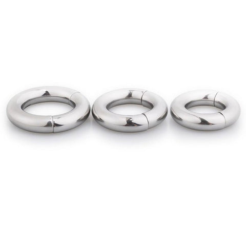 BDStyle Magnetize Stainless Steel Magnetic Mens Cock Ring - Steel Cock Rings