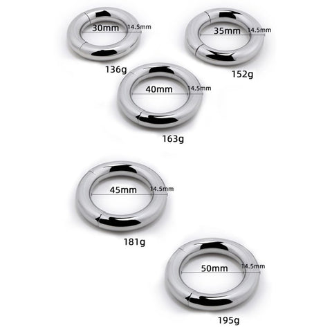 BDStyle Magnetize Stainless Steel Magnetic Mens Cock Ring - Steel Cock Rings