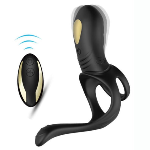 BDStyle Tail 9 Frequency Vibration Cock Ring - Vibrating Cock Rings