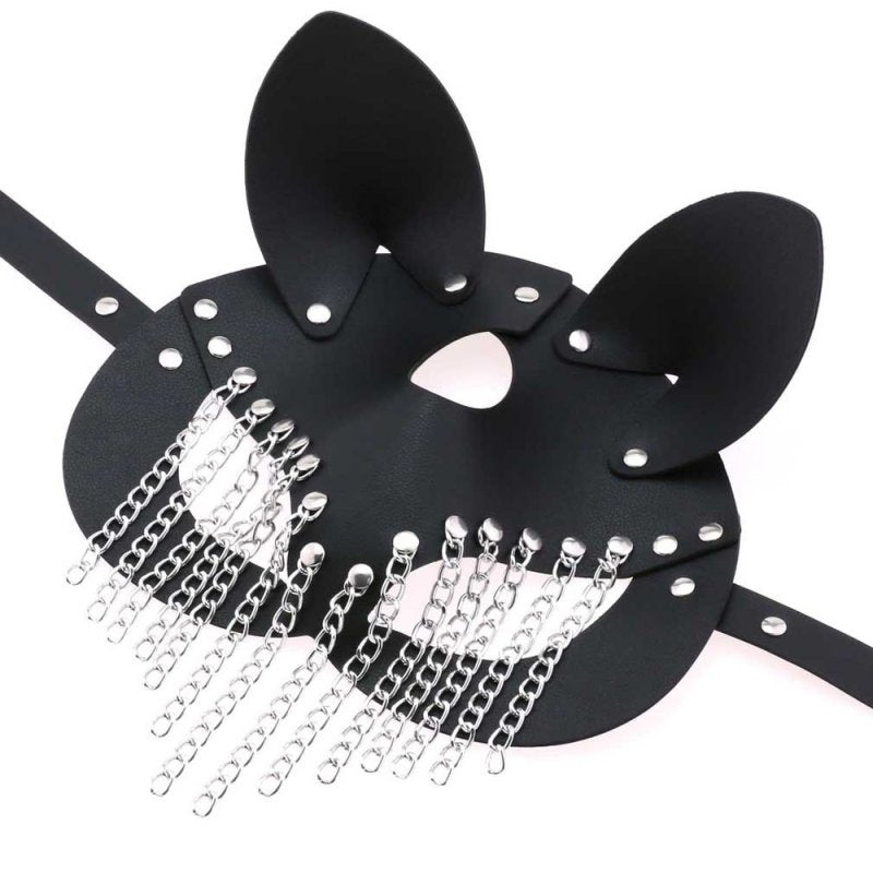 BDStyle Masquerade Fetish Play Chain Mask Blindfolds And Masks