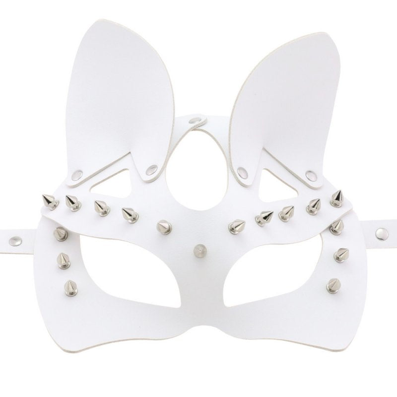 BDStyle Faux Leather Rivet Spike Mask Blindfolds And Masks