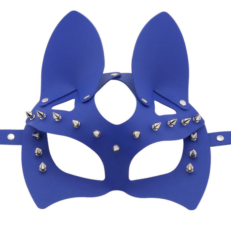 BDStyle Faux Leather Rivet Spike Mask Blindfolds And Masks