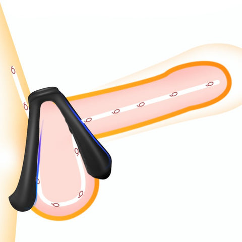 BDStyle Double Soft Ring Delay Silicone Cock Ring - Stretchy Cock Rings