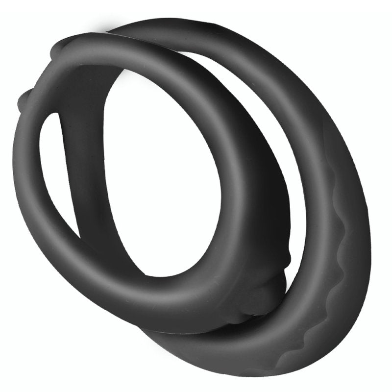 BDStyle Double Soft Ring Delay Silicone Cock Ring Stretchy Cock Rings