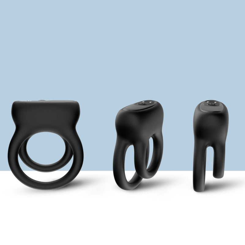 BDStyle Wireless Double Vibrating Mens Love Ring Vibrating Cock Rings