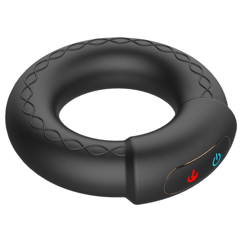 BDStyle Warm Rechargeable 10 Functions Silicone Cock Ring Vibrating Cock Rings