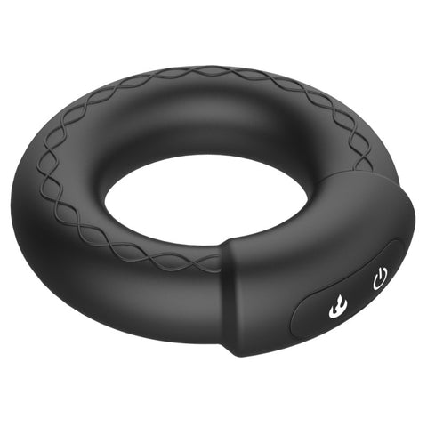 BDStyle Warm Rechargeable 10 Functions Silicone Cock Ring - Vibrating Cock Rings