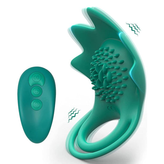 BDStyle 10 Functions Starfish Wireless Vibrating Cock Rings - Vibrating Cock Rings