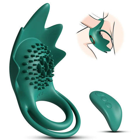 BDStyle 10 Functions Starfish Wireless Vibrating Cock Rings - Vibrating Cock Rings