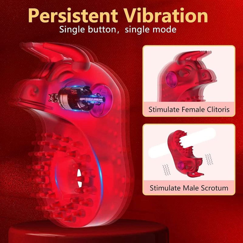 BDStyle Bull Head Shaped Vibrating Cock Ring Vibrating Cock Rings