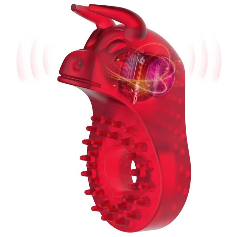 BDStyle Bull Head Shaped Vibrating Cock Ring Vibrating Cock Rings