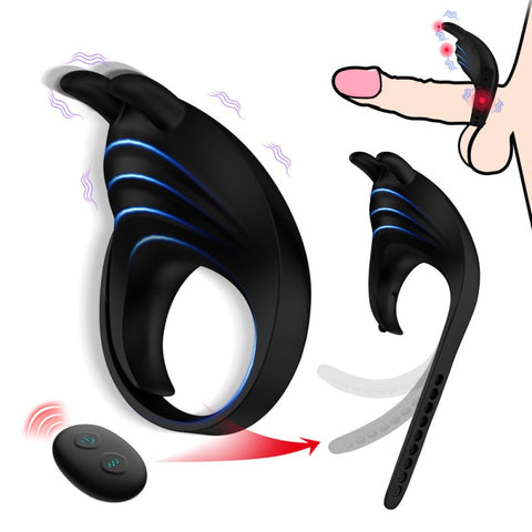 BDStyle Wireless Adjustable Silicone Vibrating Cock Ring - Vibrating Cock Rings
