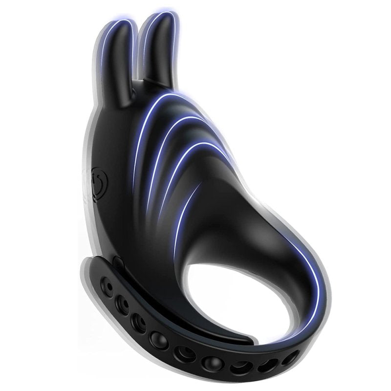 BDStyle Adjustable 7 Functions Silicone Vibrating Cock Ring Vibrating Cock Rings