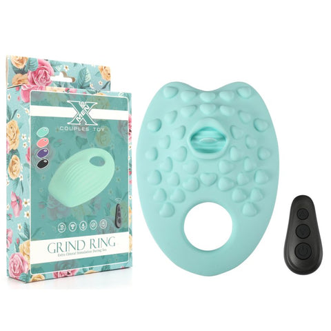 X-Men 10 Functions Grinding Cock Ring With Tongue - Vibrating Cock Rings