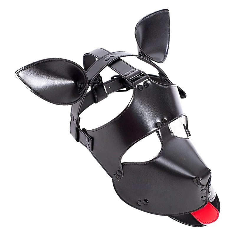 BDStyle Vegan Leather Padded BDSM Play Dog Mask Bondage Hoods