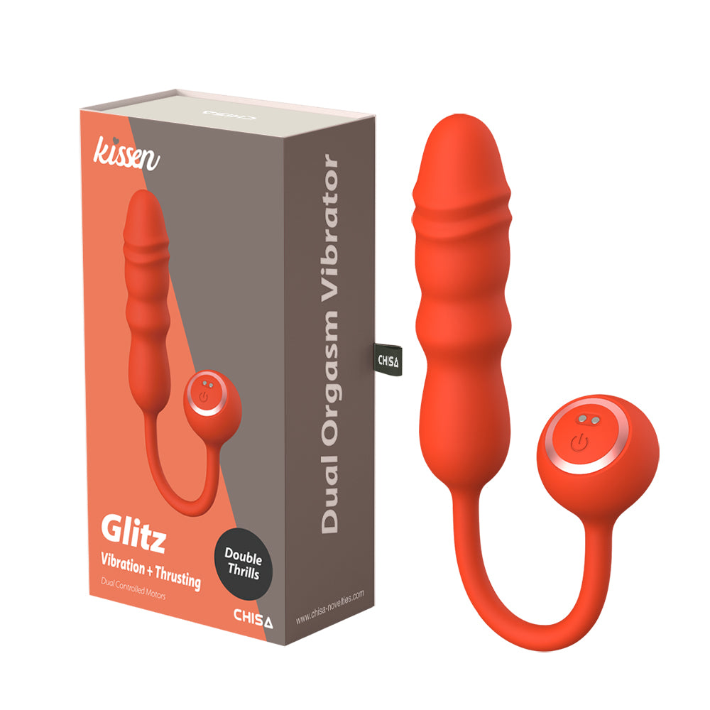 Kissen Glitz 10 Function Vibrating Love Eggs Orange Love Eggs and Kegel Exercisers