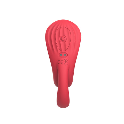 Kissen Acein 10 Function Remote Control Clitoral Vibrator Red - Clit Ticklers and Pulsators