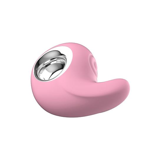 Kissen Comma Vibration & Tapping Pattern Clitoral Massager Pink - Clit Ticklers and Pulsators
