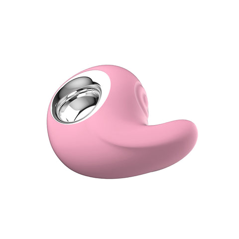 Kissen Comma Vibration & Tapping Pattern Clitoral Massager Pink - Clit Ticklers and Pulsators