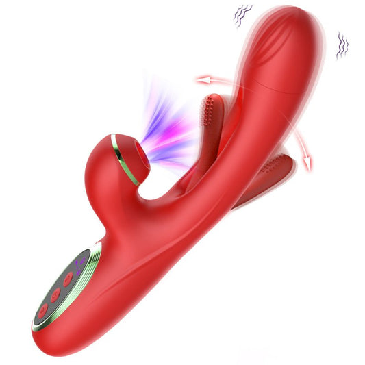 BDStyle Flapping Clit Sucking 10 Functions Rabbit Vibrator - Rabbit Vibrators
