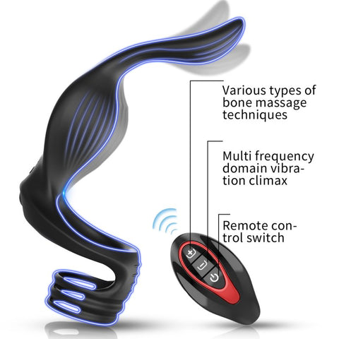 BDStyle Fly Bird Locking Cum Ring Vibrating Anal Massager - Vibrating Cock Rings