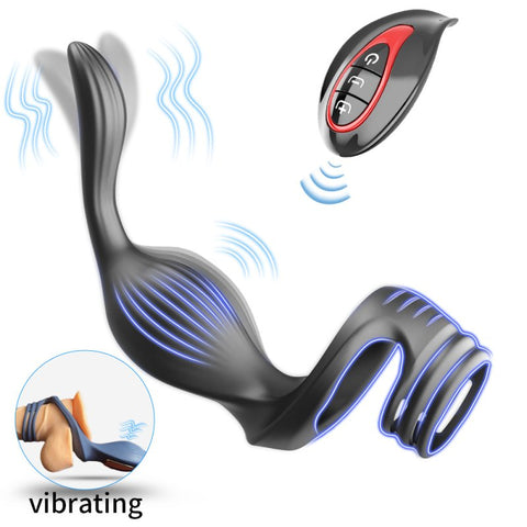BDStyle Fly Bird Locking Cum Ring Vibrating Anal Massager - Vibrating Cock Rings