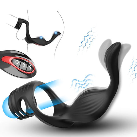 BDStyle Fly Bird Locking Cum Ring Vibrating Anal Massager - Vibrating Cock Rings