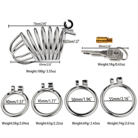 BDStyle Male Chastity Bird Cock Cage With Hide Lock - Male Chastity