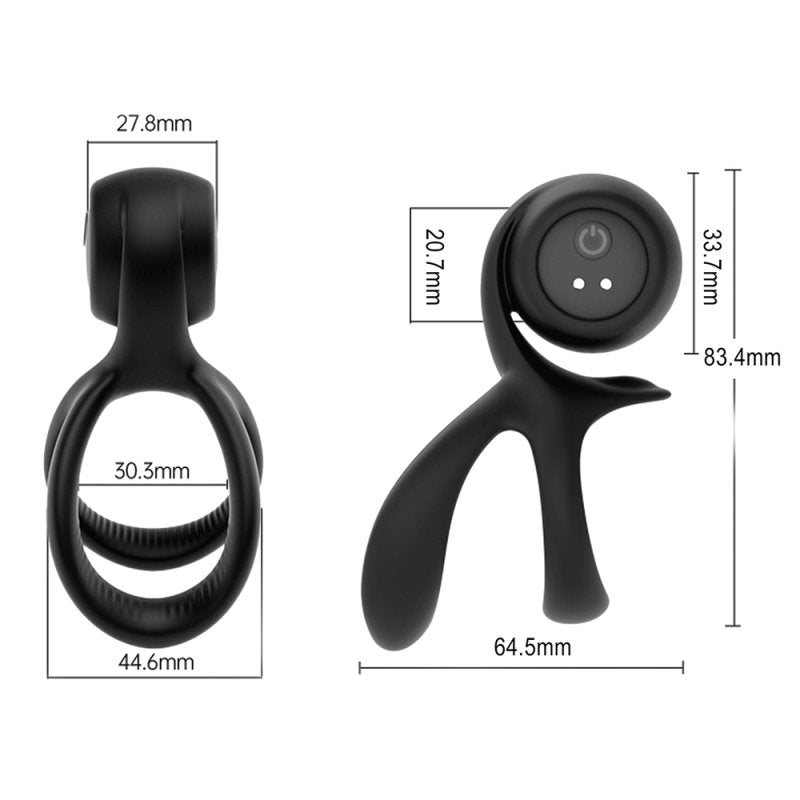 BDStyle Naughty Vibrating Cock and Balling Ring Vibrating Cock Rings