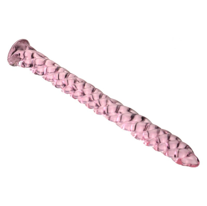 BDStyle Threaded Pink Glass Mens Urethral Plug Urethral Sounds