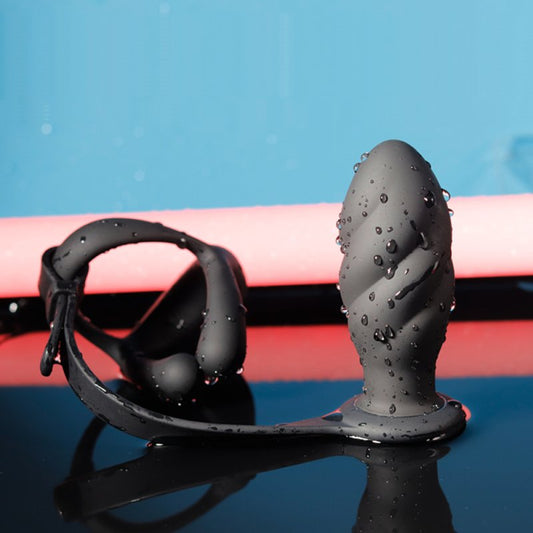 BDStyle Silicone Vibrating Cock Ring with Thread Anal Vibrator Vibrating Cock Rings