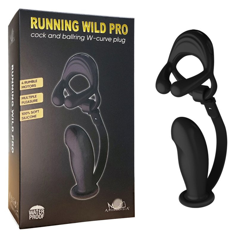 BDStyle Silicone Vibrating Cock Ring with Prostate Vibrator Vibrating Cock Rings