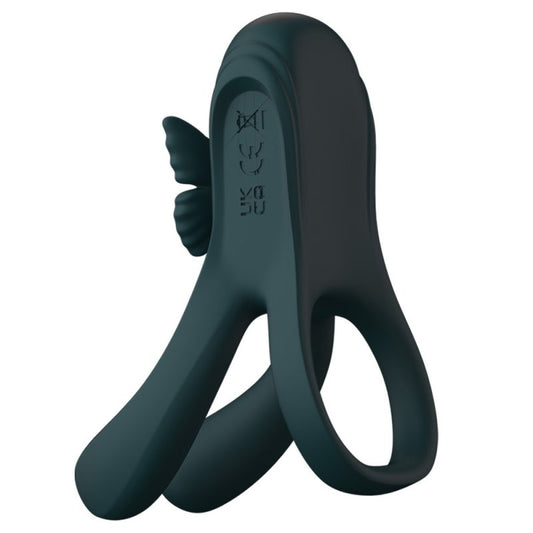 BDStyle Butterfly Triple Lock Vibrating Cock Ring - Vibrating Cock Rings