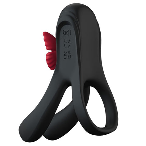 BDStyle Butterfly Triple Lock Vibrating Cock Ring - Vibrating Cock Rings