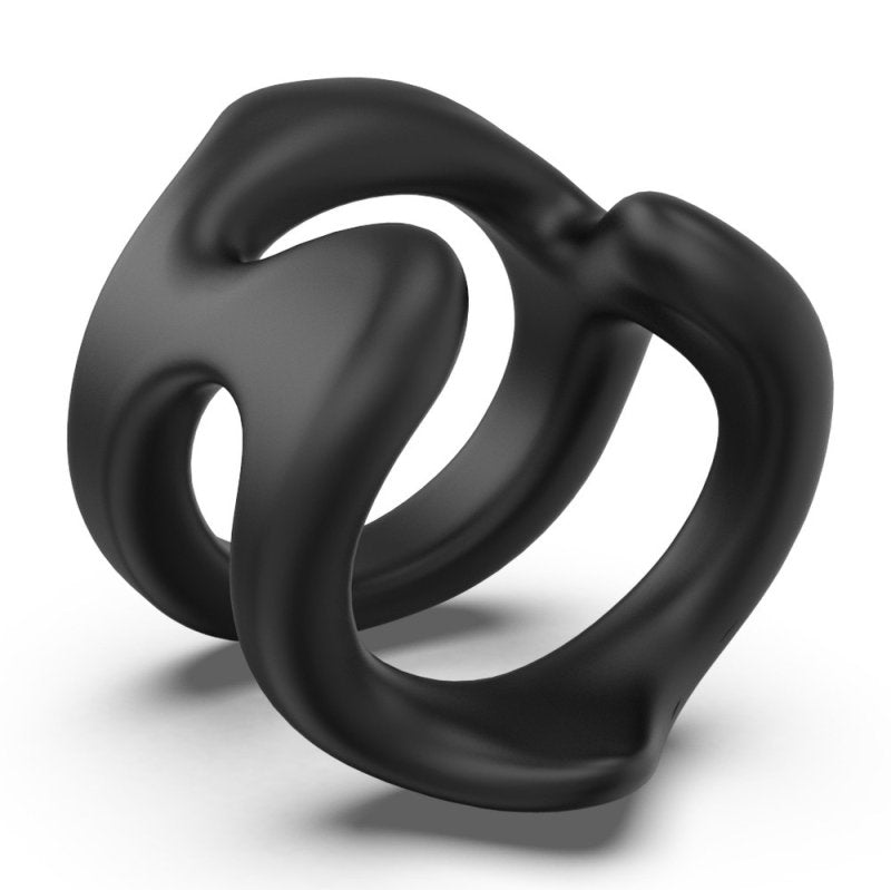 BDStyle Penis Ring U Model Mens Cock Rings Black Silicone Cock Rings