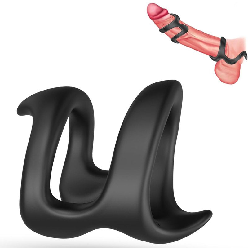 BDStyle Penis Ring U Model Mens Cock Rings Silicone Cock Rings