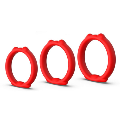BDStyle Cat Silicone Cock Ring Set - Cock Ring Sets