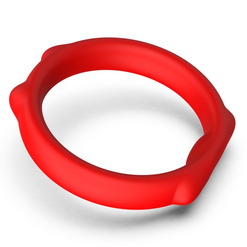 BDStyle Cat Silicone Cock Ring Set Red Cock Ring Sets