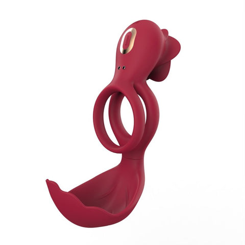 BDStyle 12 Functions Clit Stimulator Cock Ring - Vibrating Cock Rings